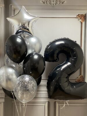 Black & Silver с цифрами 7771