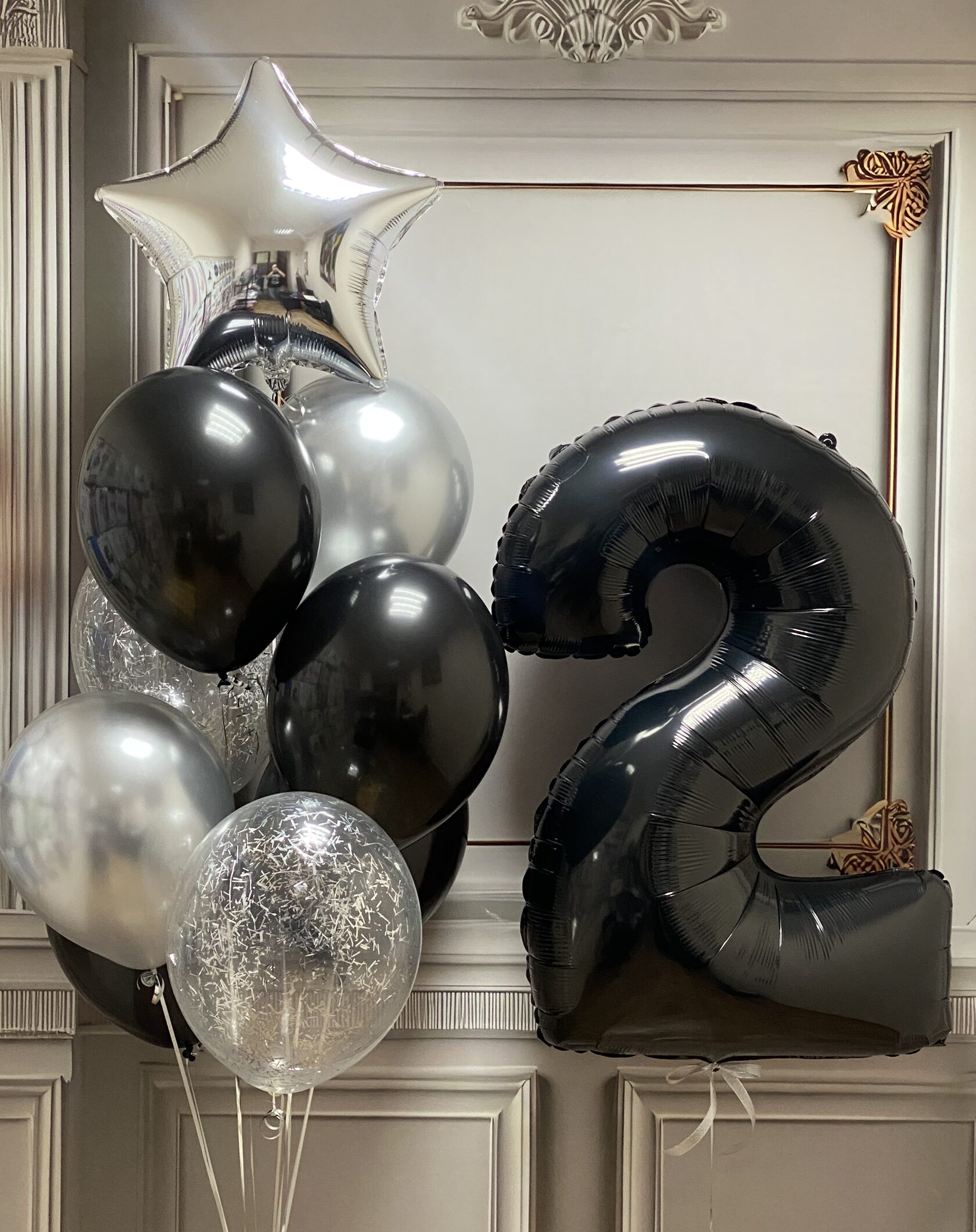 Black & Silver с цифрами 7771