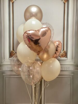 Rose gold confetti mini 050