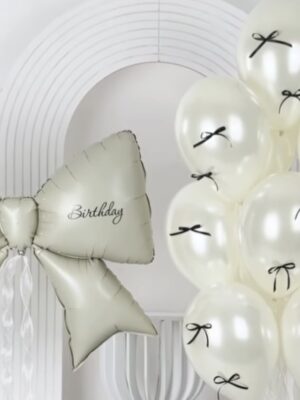 Beige bow 5670