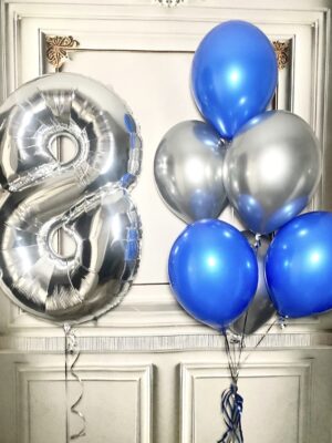 Blue silver с цифрой 4634