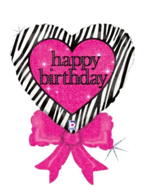 Фольговане серце Happy birthday