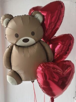 Teddy bear in hearts 0301