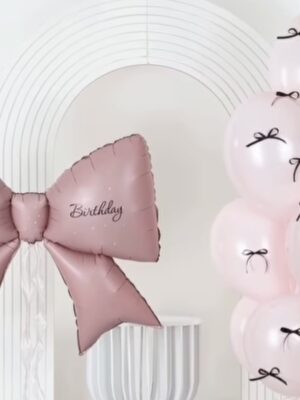 Pink bow 6577