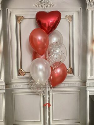 Red and white heart 3800