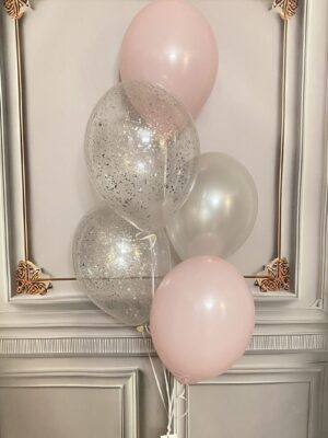 Mini white & pink confetti 27